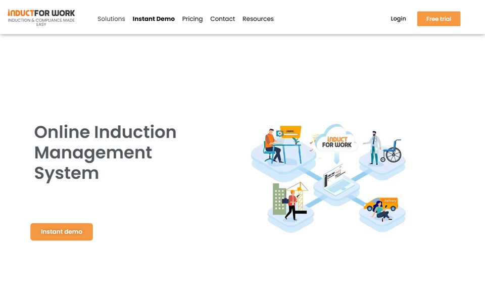 Induct For Work - online induction software website
